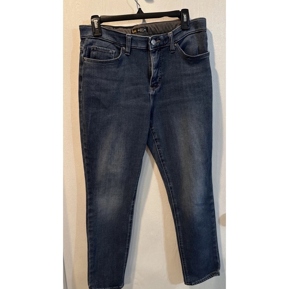 Lee Slim Fit Skinny Leg Jeans‎ Mid Rise Women's Size  10 short